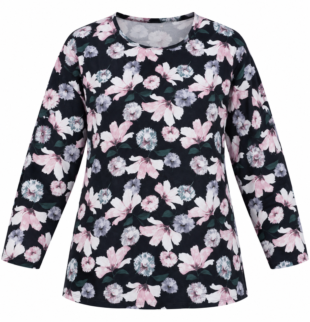بلوز زنانه موهر طرحدار گرم و لطیف و سبک با دور سینه ۱۱۶ در رنگبندی متنوع قواره دار