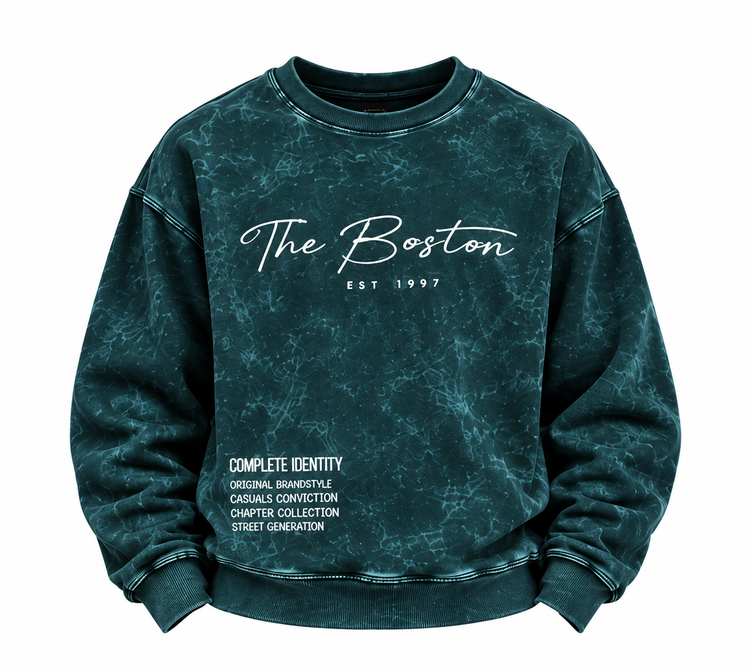 دورس مردانه یقه گرد سنگشور طرح The Boston سایز بزرگ 3XL و 4XL | چهار رنگ