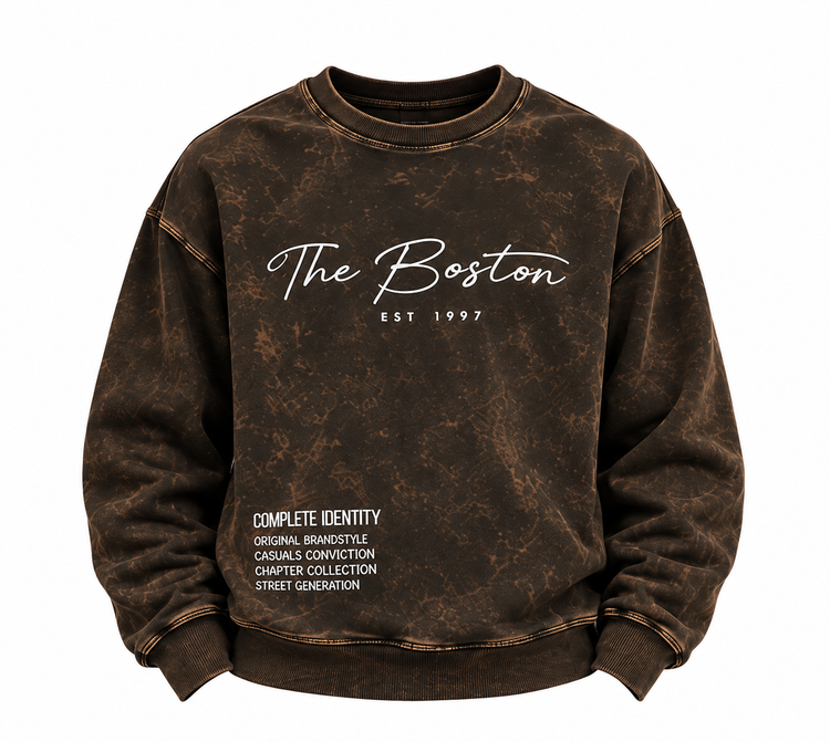 دورس مردانه یقه گرد سنگشور طرح The Boston سایز بزرگ 3XL و 4XL | چهار رنگ