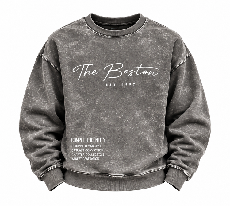 دورس مردانه یقه گرد سنگشور طرح The Boston سایز بزرگ 3XL و 4XL | چهار رنگ